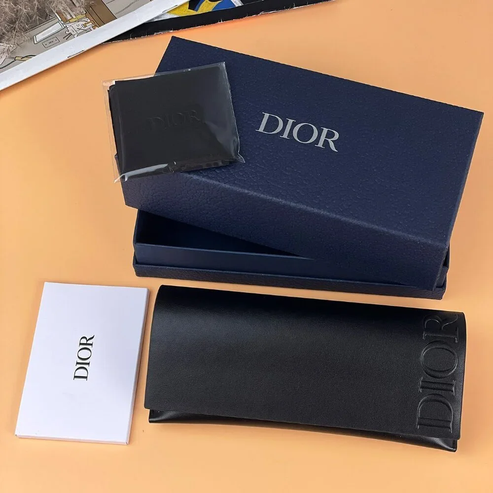 Dior LAPARISIENNEDIORO S3F 1000 BRAND NEW Eyeglasses Black Blue Women Geometric